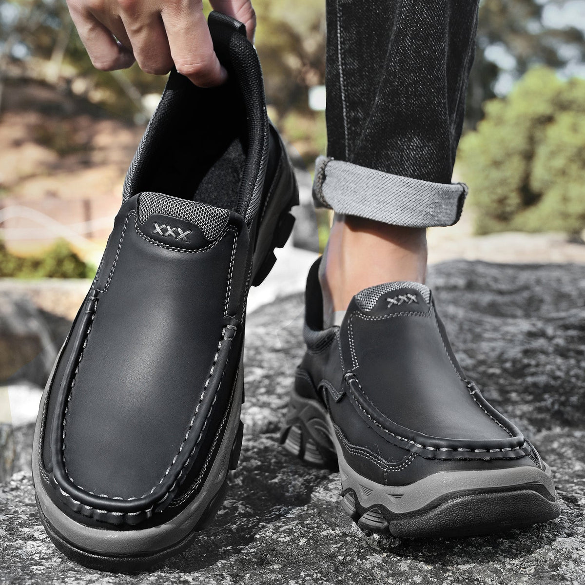 Orthopedische Instapschoenen voor Heren Casual Wandelschoen Voetondersteuning Comfortabel Instapper Loopschoenen | Sulvida