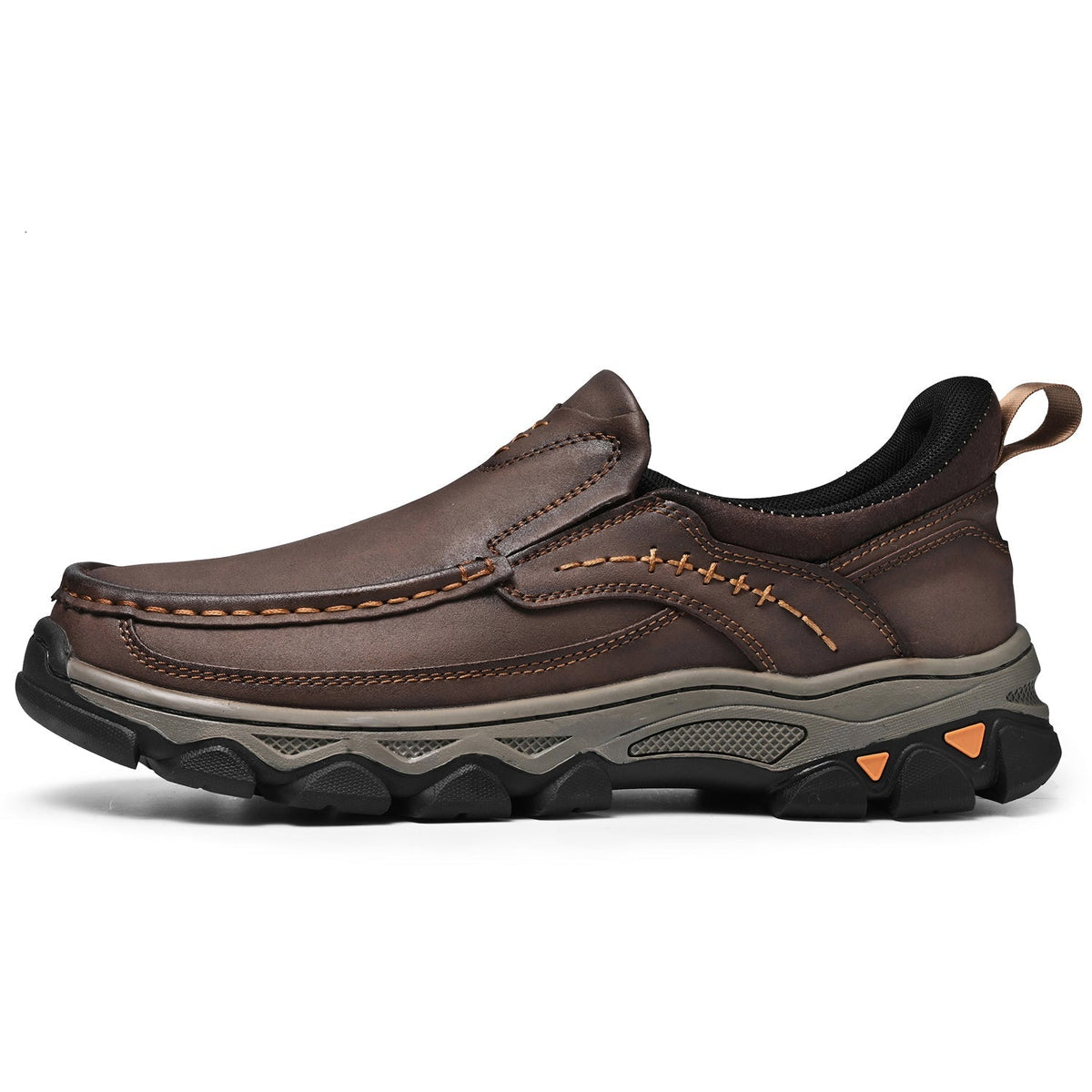 Orthopedische Instappers Heren Loopschoenen Comfortabel Casual Lichtbruin Donkerbruin Zwart Dagelijks | Sulvida