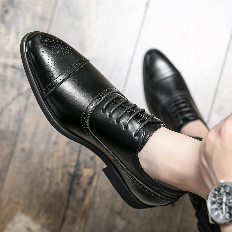 Heren Geklede Brogue Oxford Schoenen Zwart Bruin Leer – Zakelijk Formeel Klassiek Handgemaakt Design | Sulvida