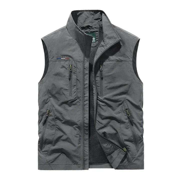 Geïsoleerd Waterdicht Outdoor Heren Body Warmer Vest met Rits en Zakken voor Wandelen Vrije Tijd en Sport | Sulvida