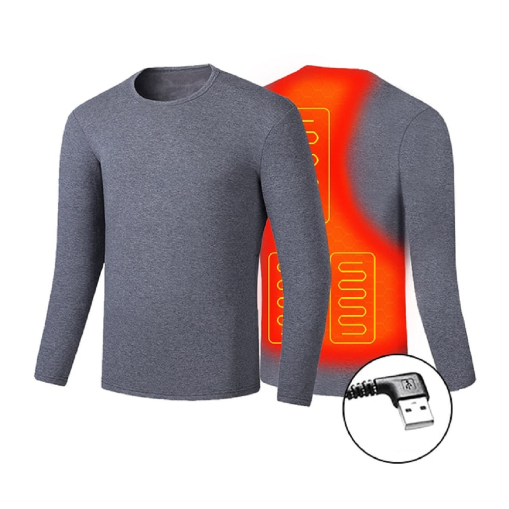 Verwarmbare Thermische Ondergoedset Heren & Dames USB Bediening Meerdere Verwarmingszones Warm Winterondergoed | Sulvida