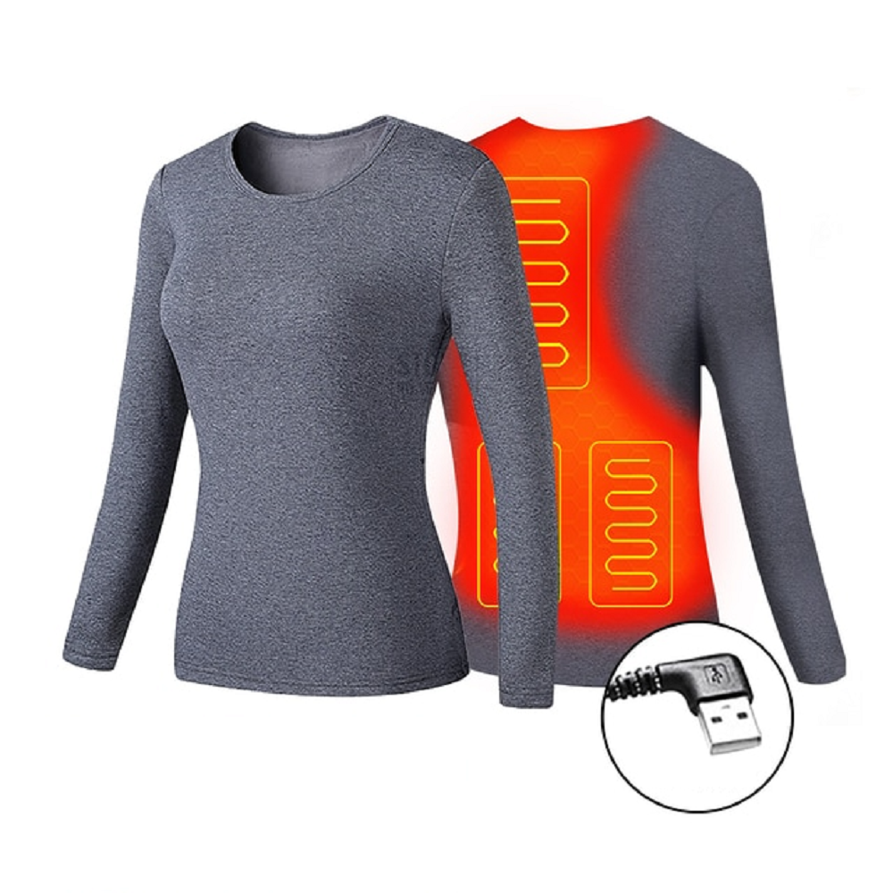 Verwarmbare Thermische Ondergoedset Heren & Dames USB Bediening Meerdere Verwarmingszones Warm Winterondergoed | Sulvida