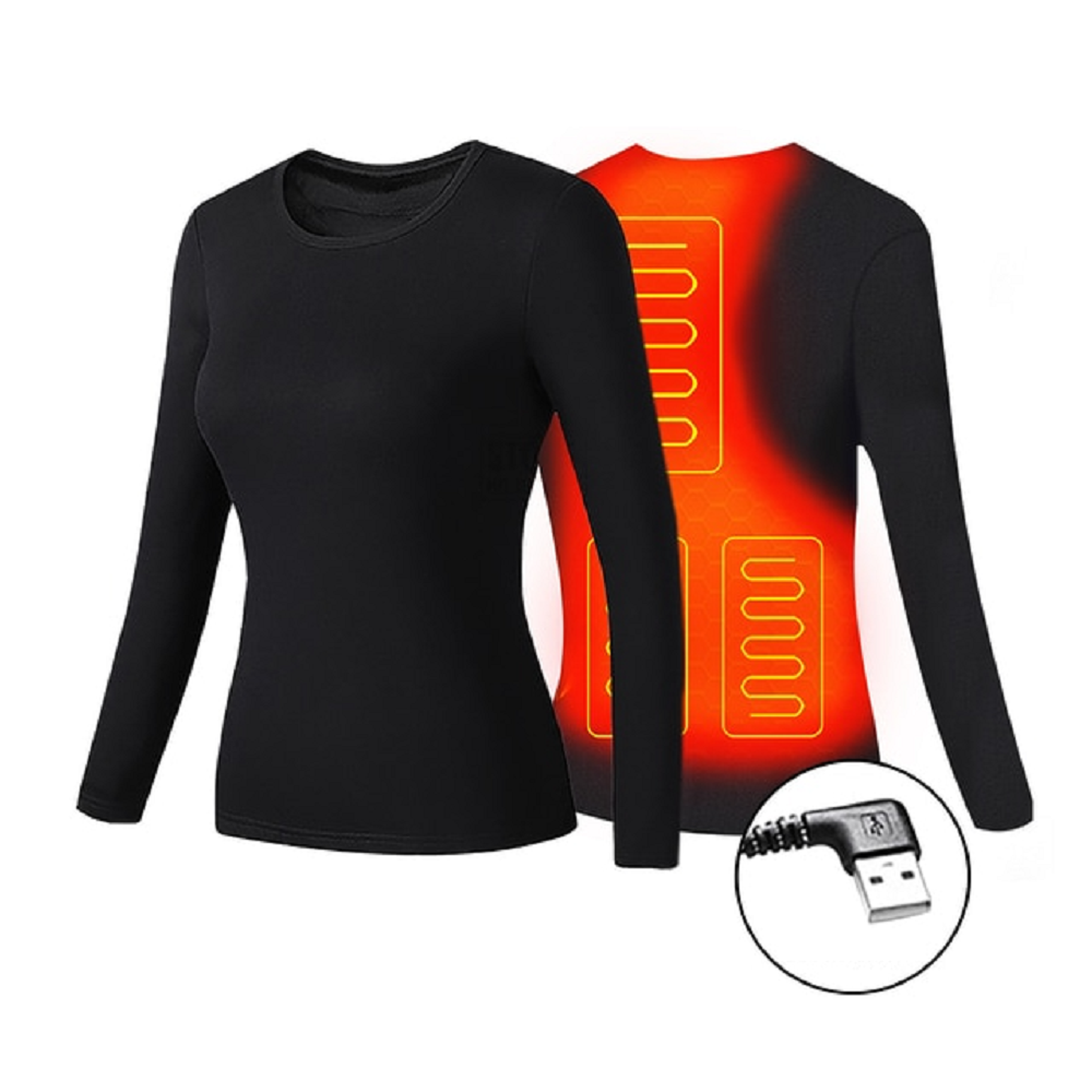 Verwarmbare Thermische Ondergoedset Heren & Dames USB Bediening Meerdere Verwarmingszones Warm Winterondergoed | Sulvida
