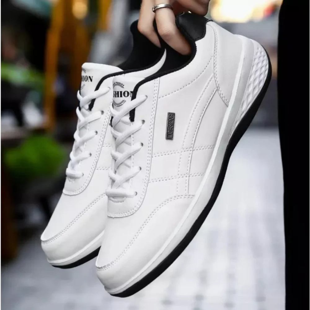 Orthopedische Herensneakers Comfort Wandelschoenen Veterschoen Ademend Zwart Blauw Wit Sportief Casual | Sulvida