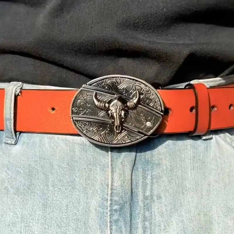 Metalen Ovale Riem Buckle Western Cowboy Stijl Gesp Accessoire Decoratie voor Riemen Kleding Jeans Mode | Sulvida