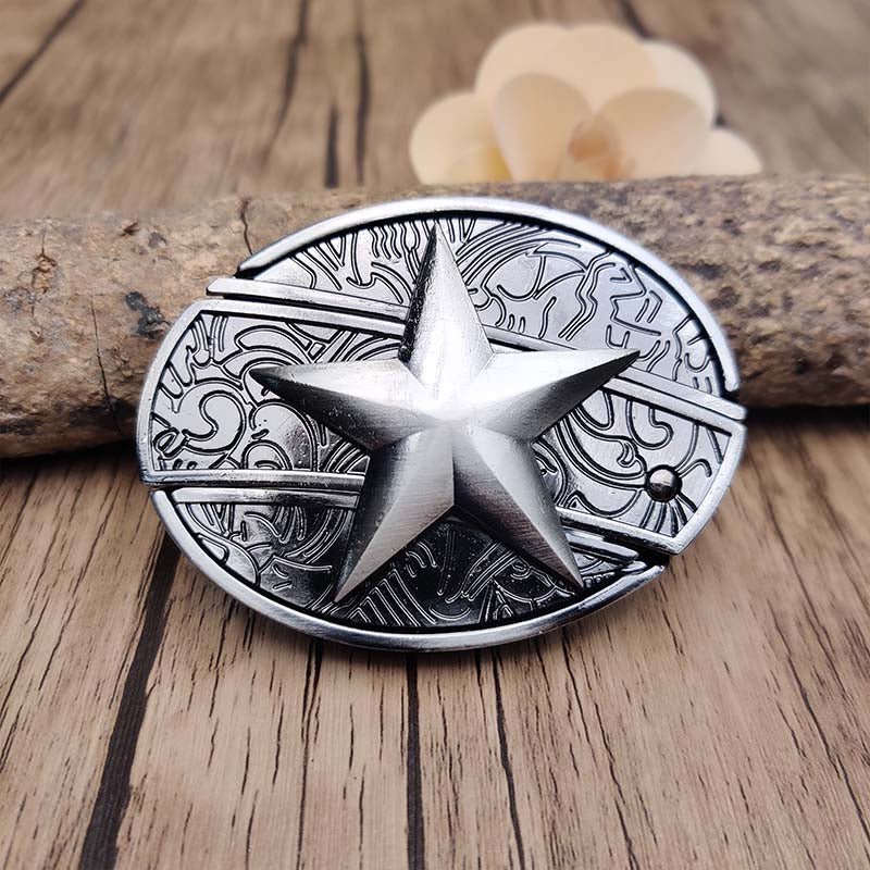 Metalen Ovale Riem Buckle Western Cowboy Stijl Gesp Accessoire Decoratie voor Riemen Kleding Jeans Mode | Sulvida