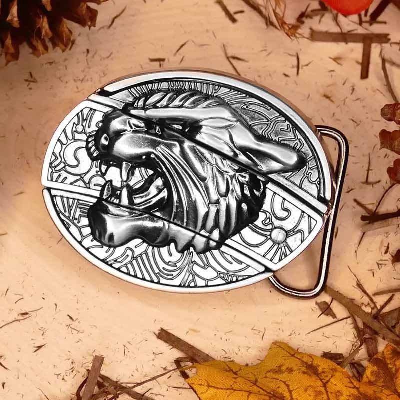 Metalen Ovale Riem Buckle Western Cowboy Stijl Gesp Accessoire Decoratie voor Riemen Kleding Jeans Mode | Sulvida