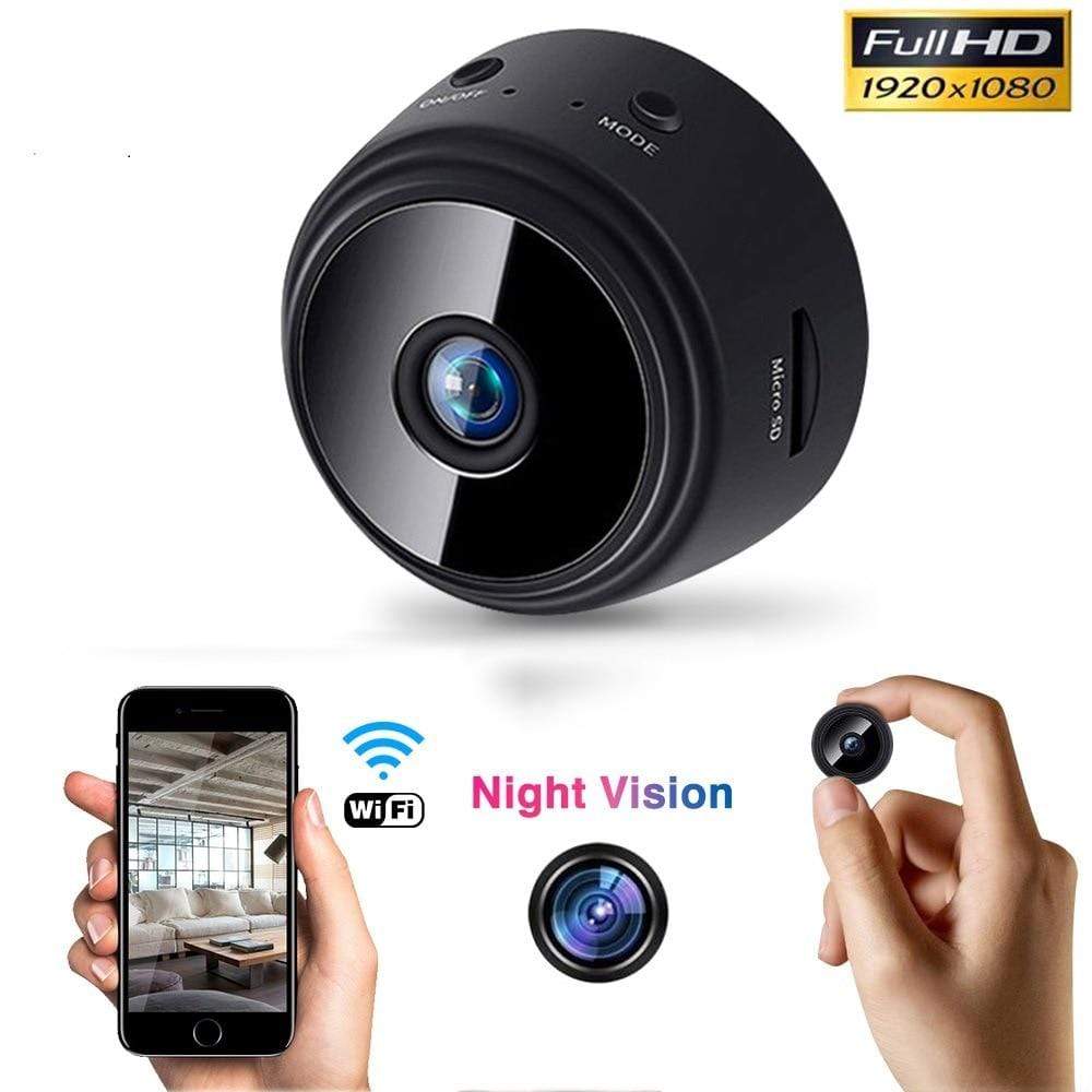 Compacte Beveiligingscamera 1080p HD met Nachtzicht Magnetisch WiFi Bewegingsdetectie Mini Spy Cam voor Binnen | Sulvida