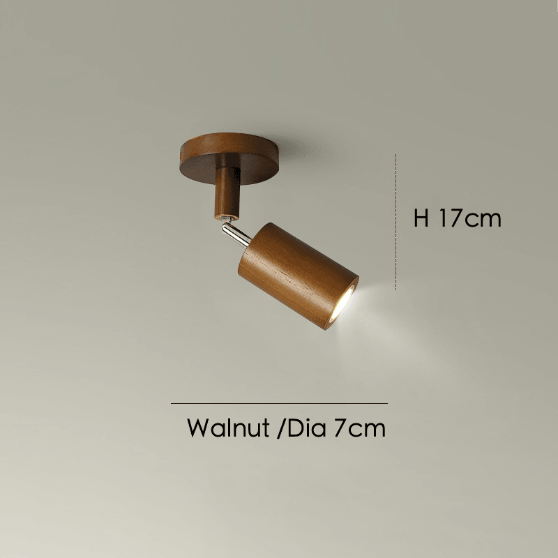 Houten Plafondlamp met Verstelbare Spots Moderne Spotlamp Hout Eetkamer Woonkamer Plafondverlichting Design | Sulvida