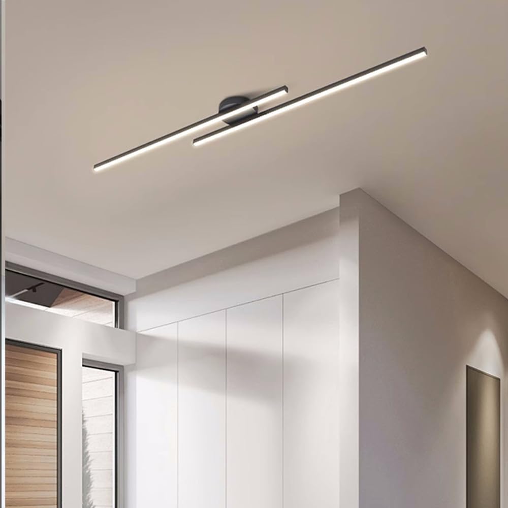 Aluminium LED-Plafondlamp Semi-Plafond Modern Design Dimbaar met Afstandsbediening voor Woonkamer en Slaapkamer | Sulvida