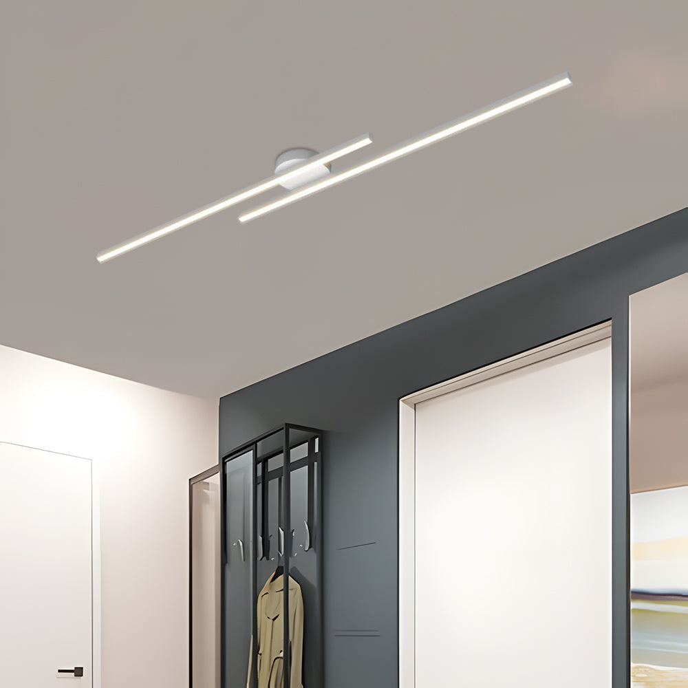 Aluminium LED-Plafondlamp Semi-Plafond Modern Design Dimbaar met Afstandsbediening voor Woonkamer en Slaapkamer | Sulvida