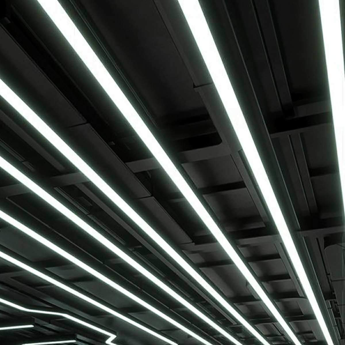 Lineaire LED Hanglamp Zwart Aluminium Minimalistisch Design voor Kantoor Woonkamer Keuken Eetkamer 100-200cm | Sulvida