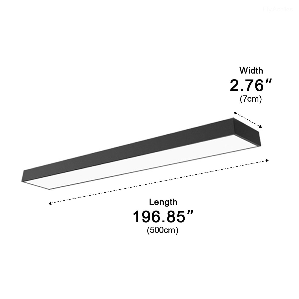 Lineaire LED Hanglamp Zwart Aluminium Minimalistisch Design voor Kantoor Woonkamer Keuken Eetkamer 100-200cm | Sulvida