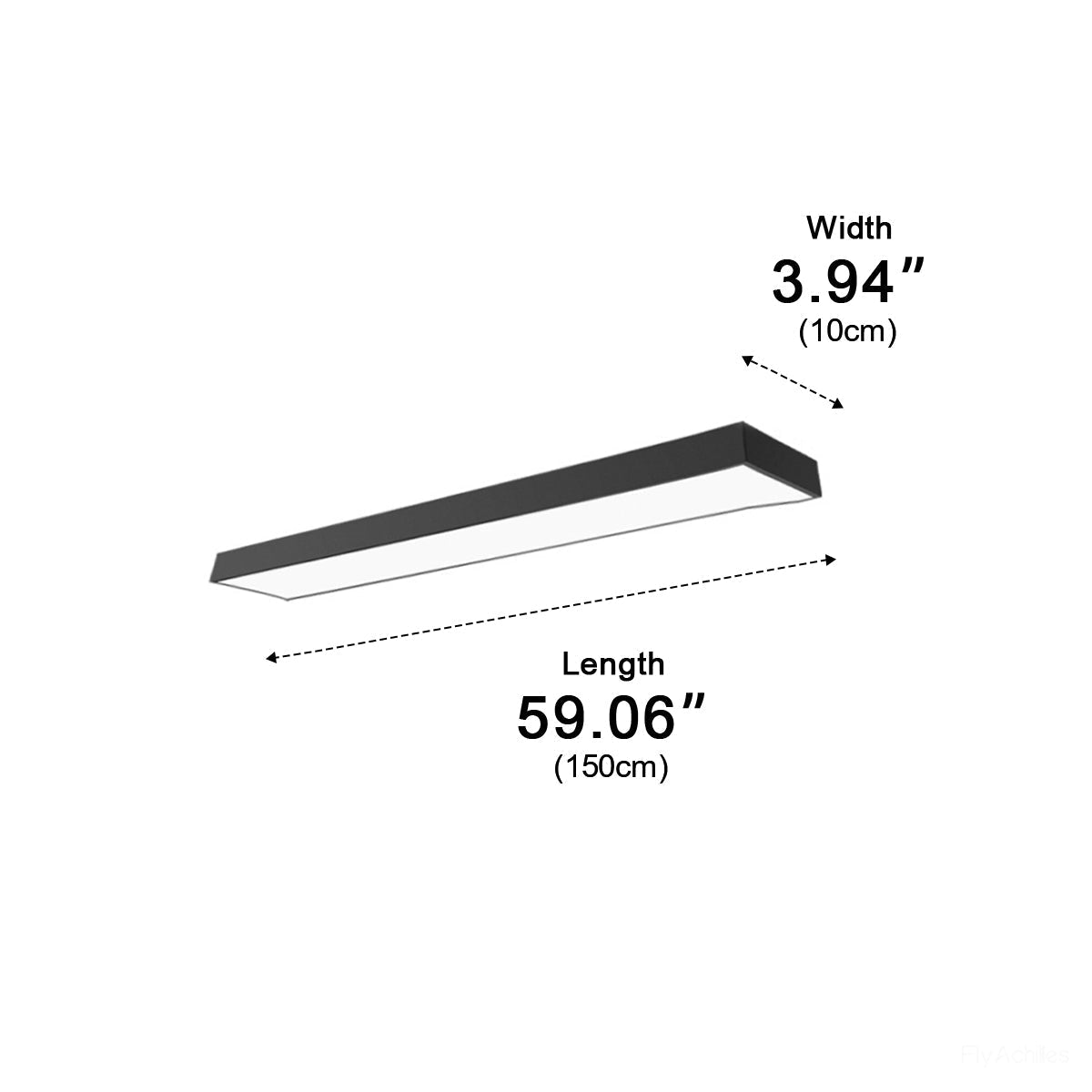 Lineaire LED Hanglamp Zwart Aluminium Minimalistisch Design voor Kantoor Woonkamer Keuken Eetkamer 100-200cm | Sulvida