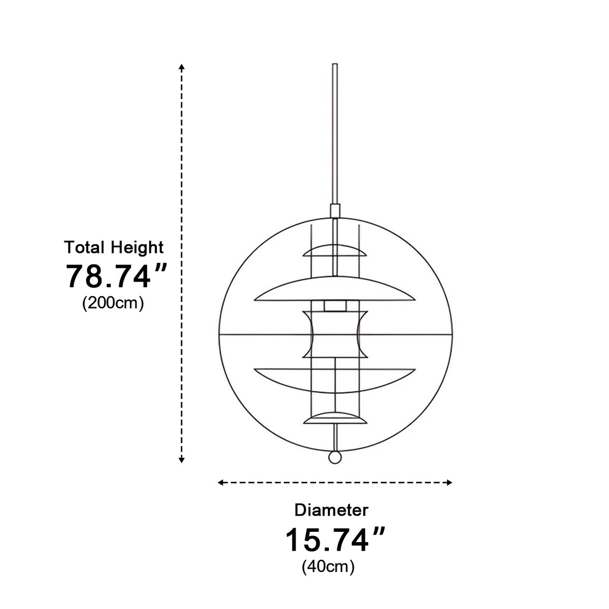 Planeet Hangbol LED Lamp Helder Acryl Dimbaar 3000K-6000K Modern Design Sfeerverlichting Eetkamer Keuken | Sulvida