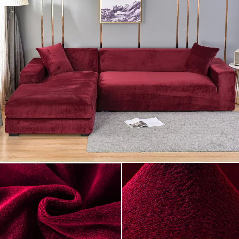 Rekbare Bankhoes Kreukvrij Wasbaar 1-zits tot 4-zits Meubelbeschermer Antislip Elastische Pasvorm Interieur | Sulvida