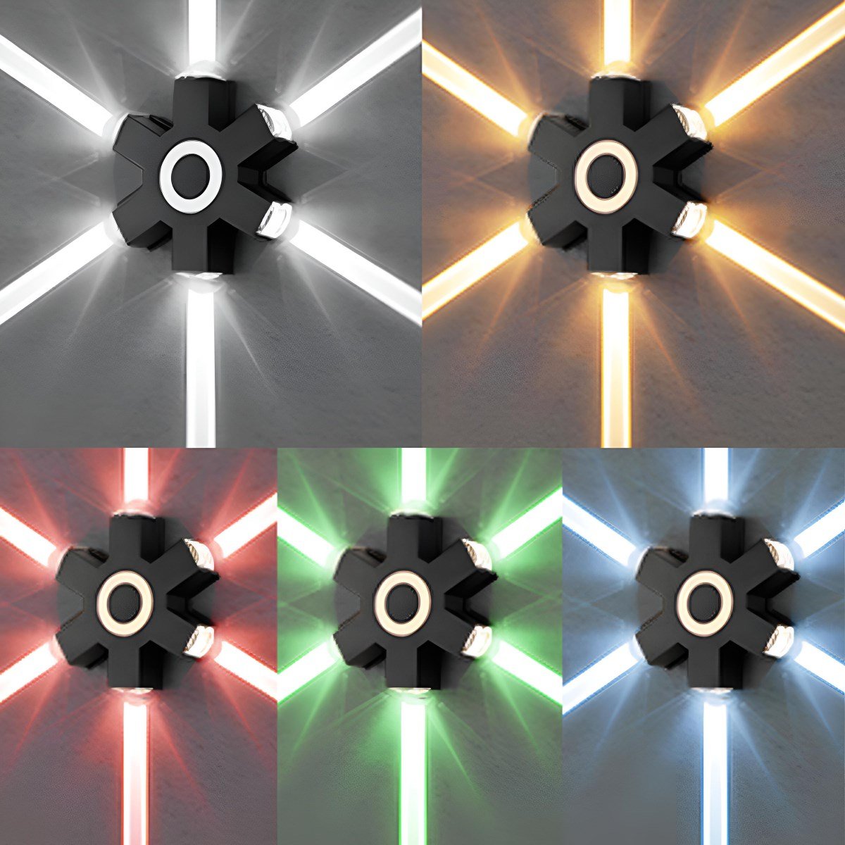 LED Buitenlamp Zwart Wandspot Verstelbaar Waterdicht IP65 voor Tuin Terras Oprit Gevel Architectuur Buitenverlichting | Sulvida