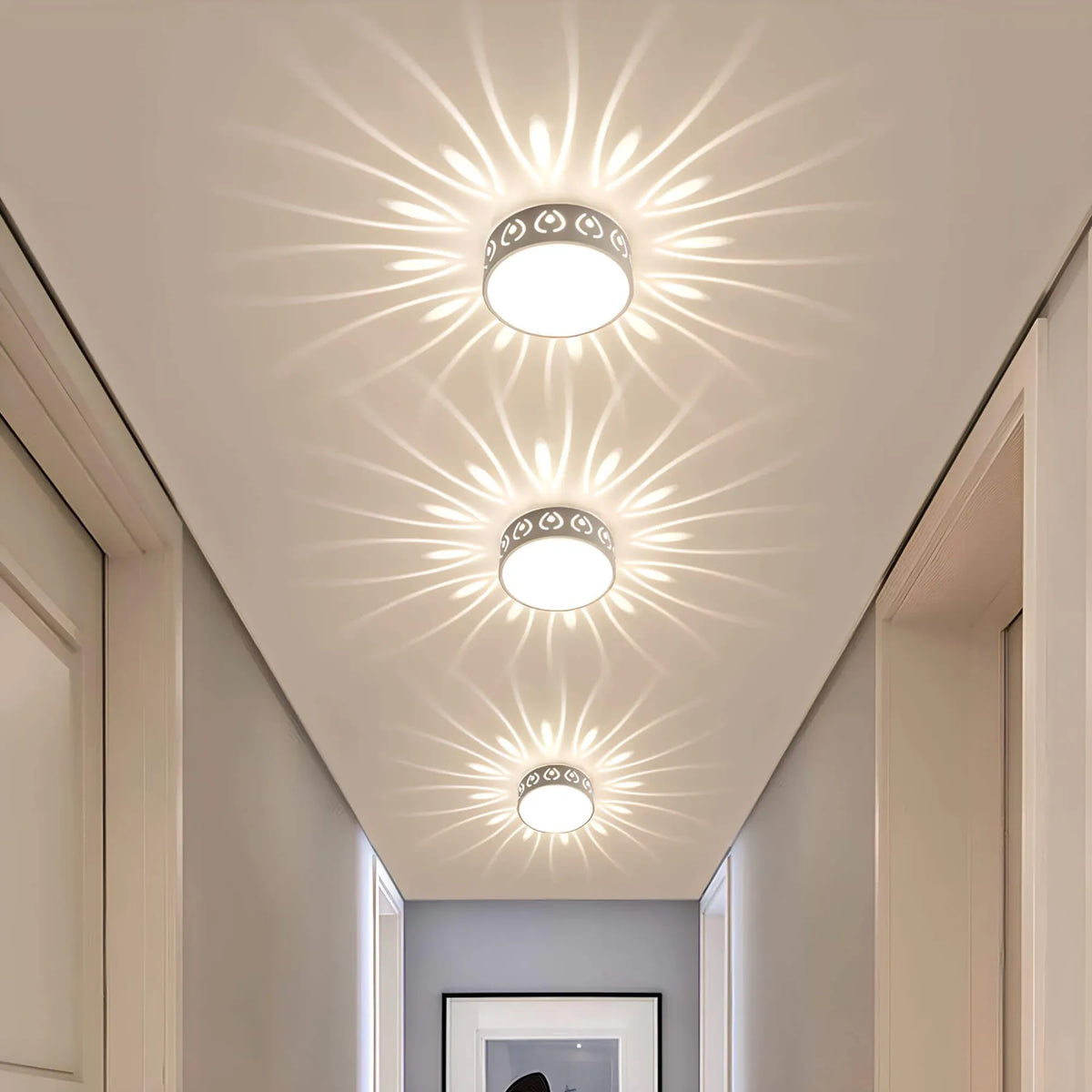 LED Plafondlamp Kristal Acryl – Warm of Koudwit Licht, Moderne Wandverlichting voor Gang, Entree en Balkon | Sulvida