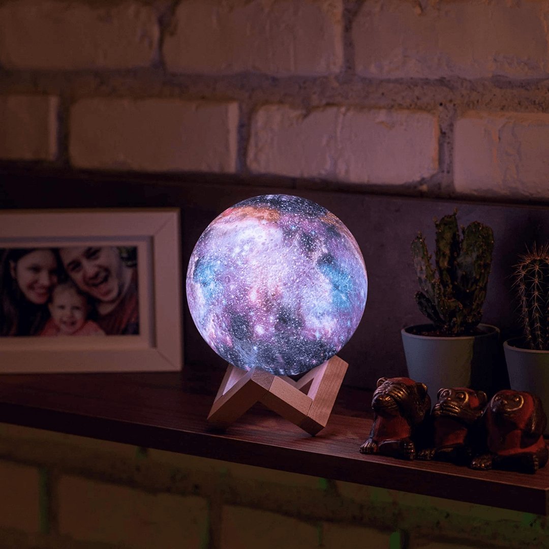 LED-nachtlampje met sterrenpatroon touchbediening oplaadbaar sfeerverlichting kinderkamer decoratief | Sulvida