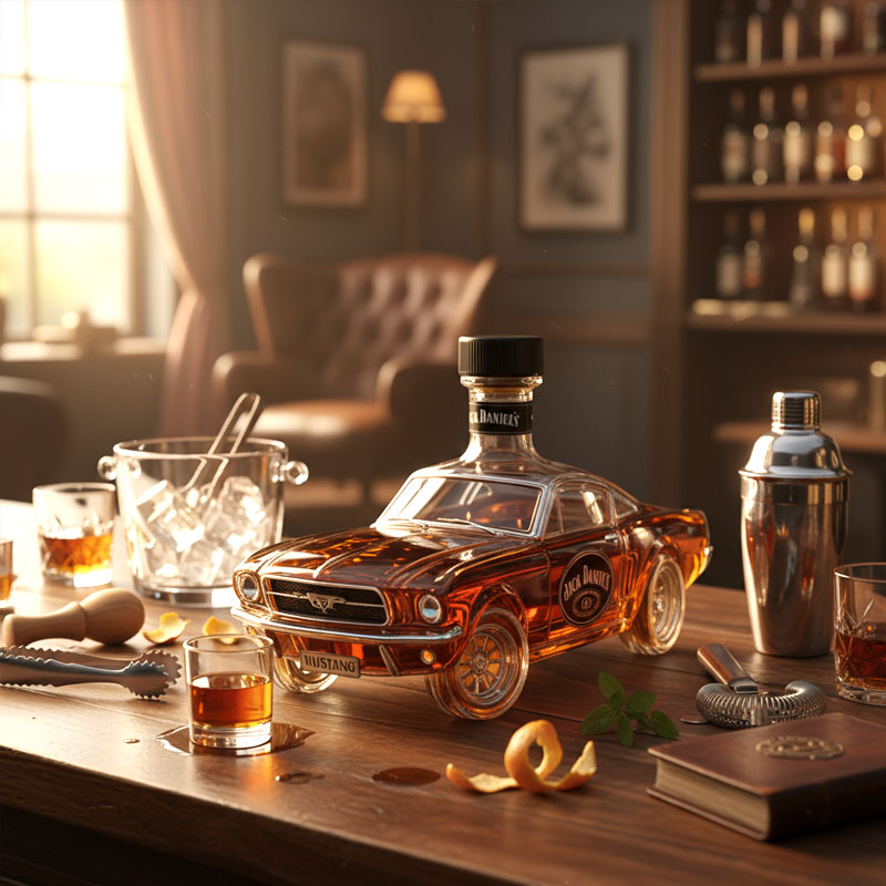 Whiskey Karaf Auto Vintage Glas Gedistilleerd Decanteer Fles Thuisbar Collector Cadeau Decoratief Design | Sulvida