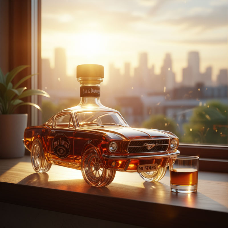 Whiskey Karaf Auto Vintage Glas Gedistilleerd Decanteer Fles Thuisbar Collector Cadeau Decoratief Design | Sulvida