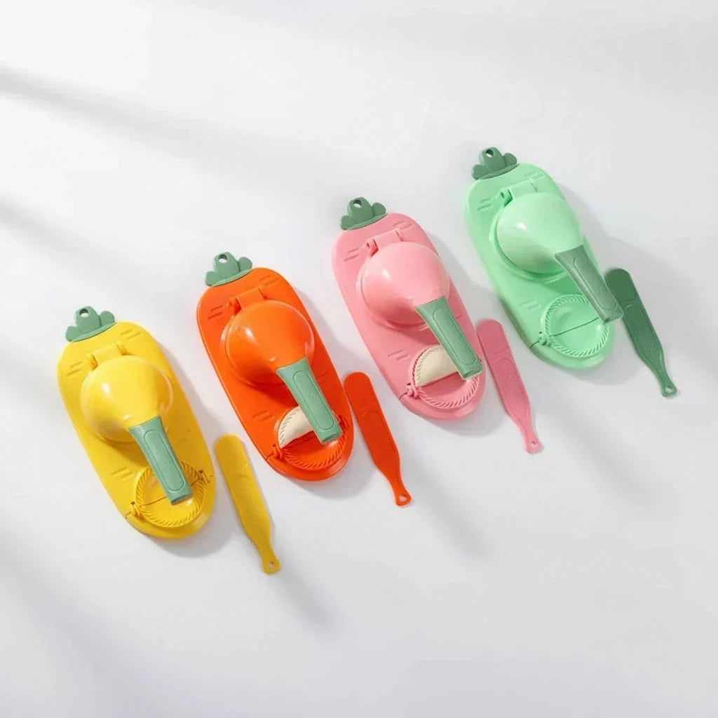 Deegpersvormen Set 2-in-1 voor Ravioli Pierogi en Dumplings Pasta Keukengerei met Vormen en Afsluiten RVS | Sulvida