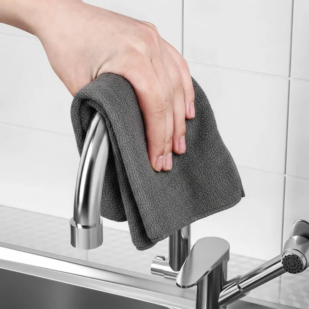 Microvezel Schoonmaakdoeken Set 10 Stuks Streeploos Reinigen Zonder Chemicaliën Wasbaar Multifunctioneel | Sulvida