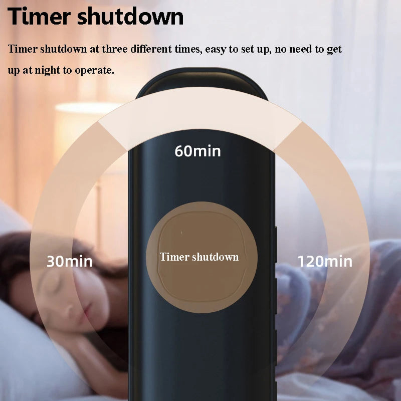 Enceinte de sommeil à vibrations osseuses, Bluetooth 5.4, minuterie, sons de la nature, rechargeable par USB-C, aide au sommeil à poser sur la table de nuit | Sulvida