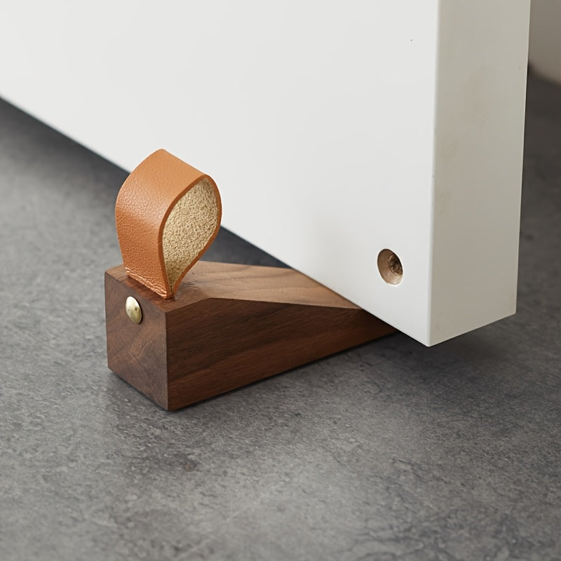 Houten Deurwig Massief Hout Antislip Wigvormige Deurstopper Scandinavisch Design Woon-Slaapkamer Hal | Sulvida