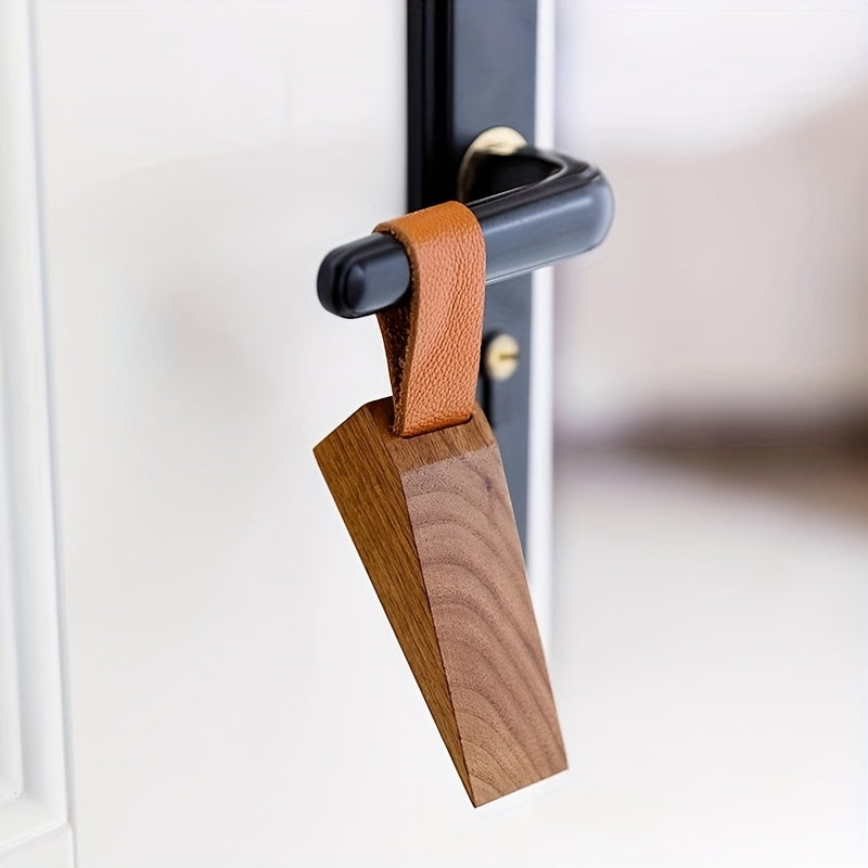 Houten Deurwig Massief Hout Antislip Wigvormige Deurstopper Scandinavisch Design Woon-Slaapkamer Hal | Sulvida