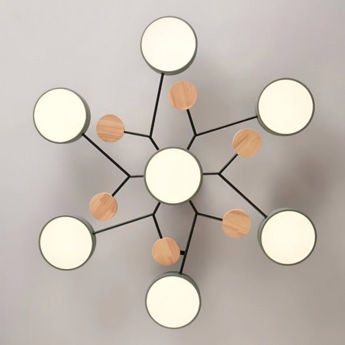 LED Plafondlamp Scandinavisch Design Vertakte Moderne Verlichting Aluminium en Acryl voor Woonkamer Eetkamer | Sulvida