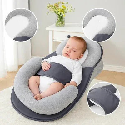 Antireflex Babywig voor Wiegje Incline 23×14×6in Ademend Katoen Pasgeboren Comfort Slaapsteun Rustgevend | Sulvida