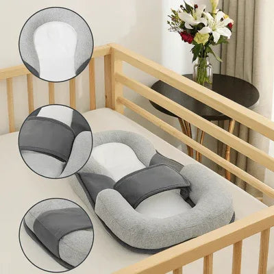Antireflex Babywig voor Wiegje Incline 23×14×6in Ademend Katoen Pasgeboren Comfort Slaapsteun Rustgevend | Sulvida