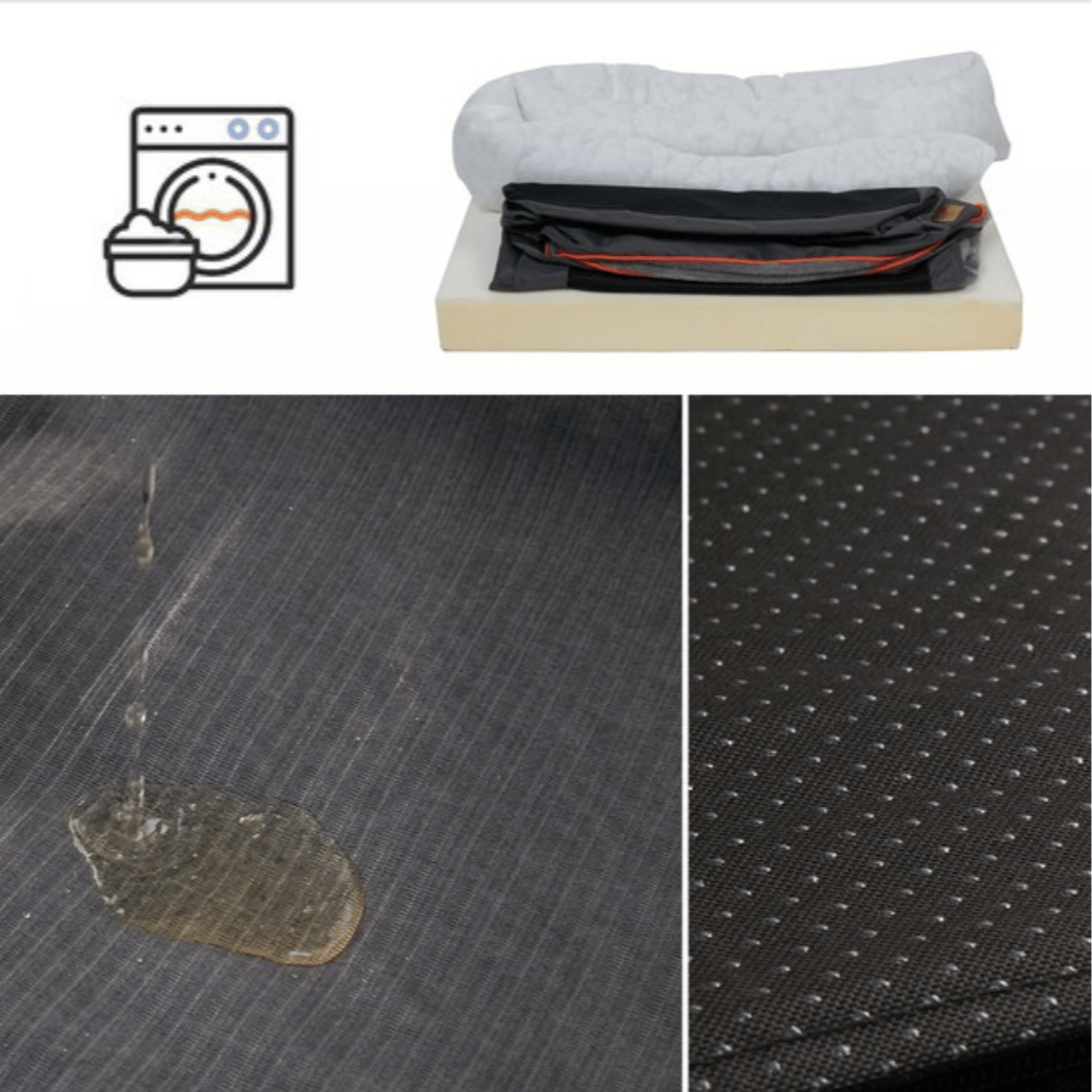 Orthopedisch Hondenmand Memory Foam voor Grote Honden Wasbare Hoes Pluche Comfortbed Luxe Steungevend | Sulvida