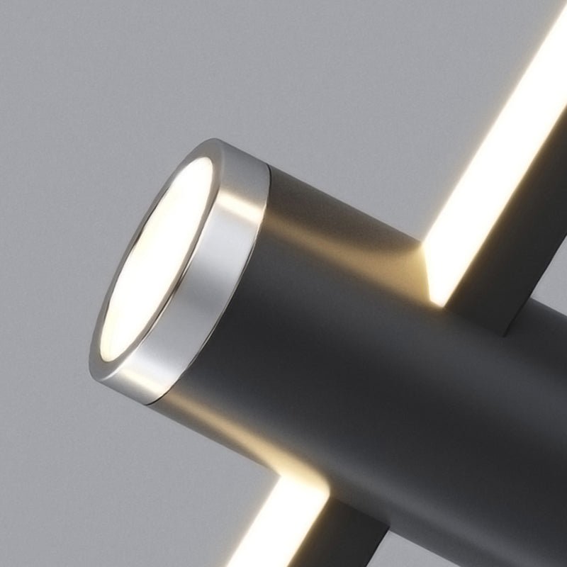 Lineaire LED hanglamp aluminium verstelbaar zwart voor eettafel keukeneiland kantoor dimbaar warm wit 3000K | Sulvida
