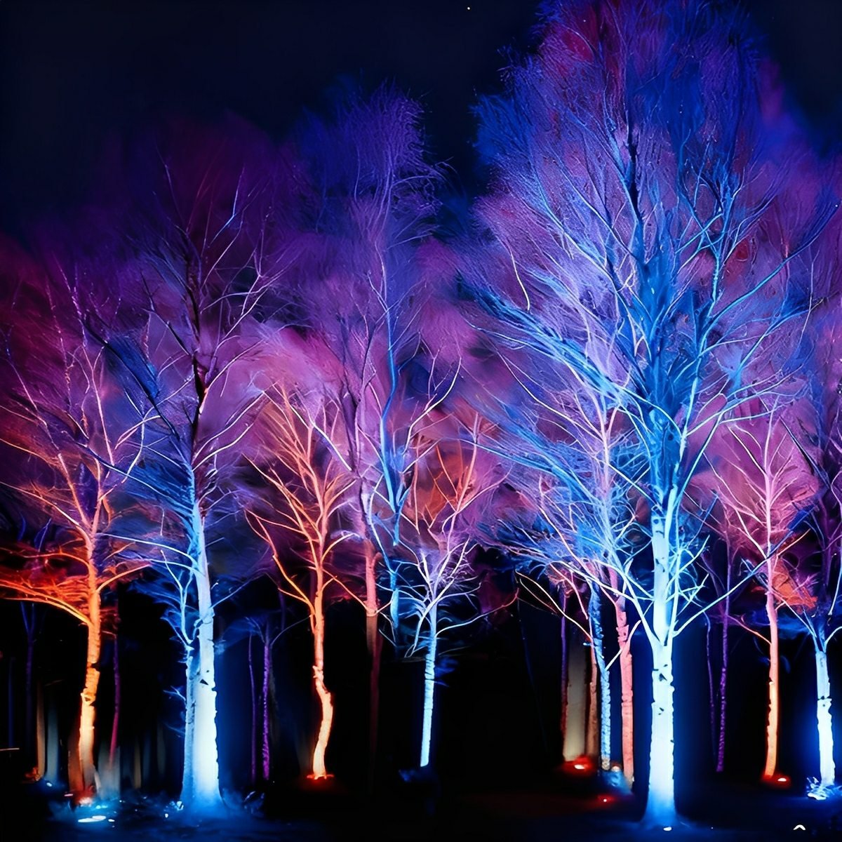 RGB LED Buitenspot Grijs 48W-72W Aluminium Waterdicht IP66 Tuinverlichting voor Bomen Gevels & Architectuur | Sulvida