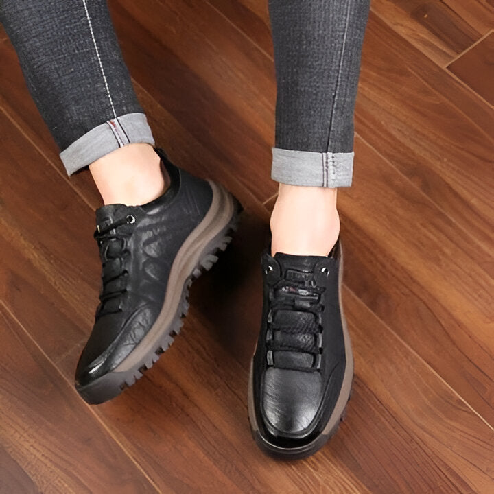 Handgestikte Herenschoenen met Boognsteun Antislip Ademend Comfortabel Leer | Sulvida
