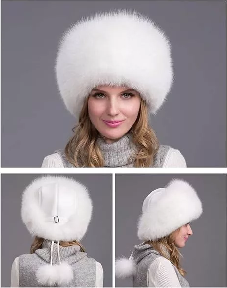Luxe Vossenbont Wintermuts met Oorwarmers – Natuurlijk Bont, Extra Warm en Comfortabel voor Dames in de Winter | Sulvida