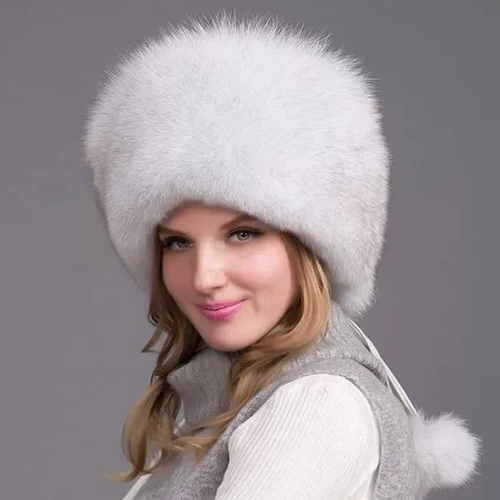 Luxe Vossenbont Wintermuts met Oorwarmers – Natuurlijk Bont, Extra Warm en Comfortabel voor Dames in de Winter | Sulvida