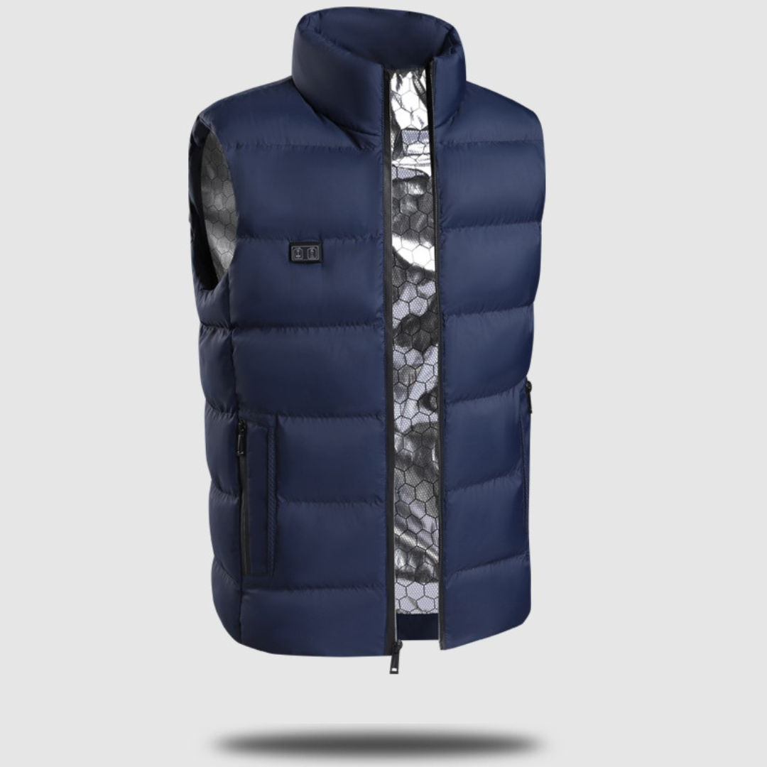 Verwarmde Bodywarmer Oplaadbaar USB Unisex Wintervest Verstelbare Warmte Outdoor Wandelen Fietsen Sport | Sulvida