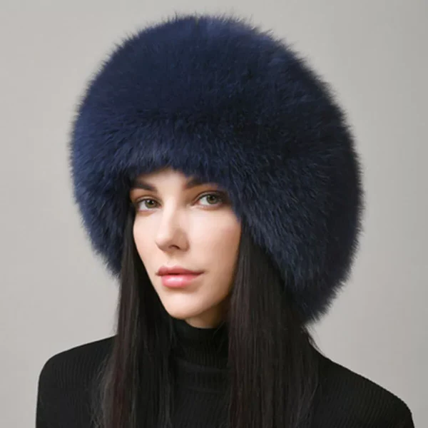 Luxe Vossenbont Wintermuts met Oorwarmers – Natuurlijk Bont, Extra Warm en Comfortabel voor Dames in de Winter | Sulvida