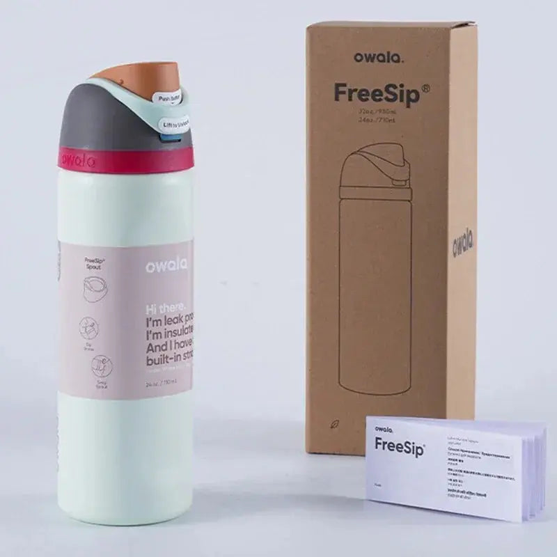 Drinkfles 710ml RVS Dubbel Geïsoleerd Lekvrij Sportfles BPA-Vrij Koud 24u Herbruikbaar Thermosfles Sport | Sulvida