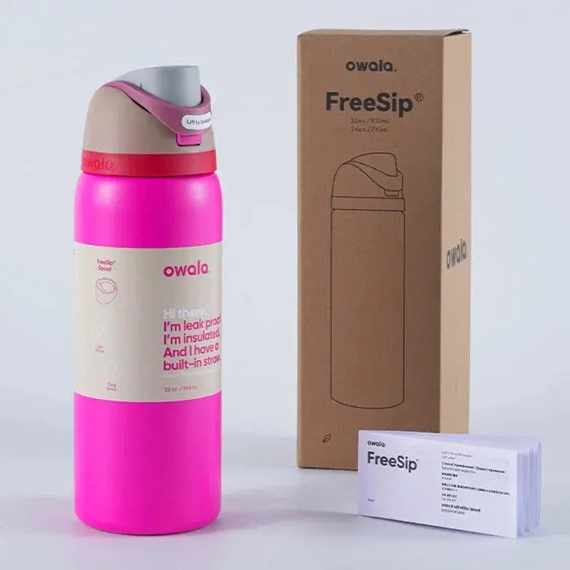 Drinkfles 710ml RVS Dubbel Geïsoleerd Lekvrij Sportfles BPA-Vrij Koud 24u Herbruikbaar Thermosfles Sport | Sulvida