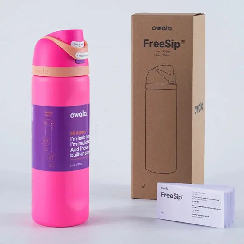 Drinkfles 710ml RVS Dubbel Geïsoleerd Lekvrij Sportfles BPA-Vrij Koud 24u Herbruikbaar Thermosfles Sport | Sulvida