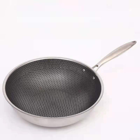 Professionele Koekenpan 28cm RVS Antiaanbaklaag Inductie Vaatwasser Energiezuinig Duurzaam Koken Keuken | Sulvida