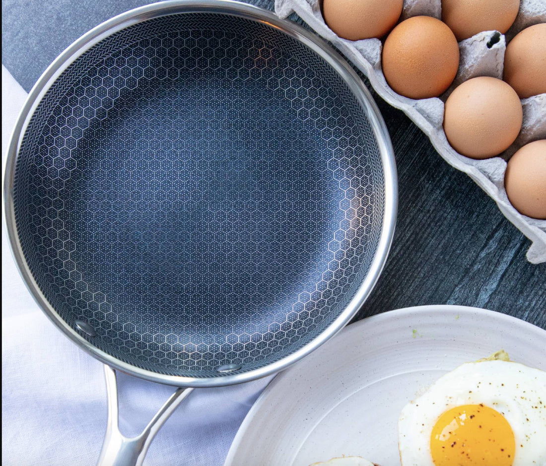 Professionele Koekenpan 28cm RVS Antiaanbaklaag Inductie Vaatwasser Energiezuinig Duurzaam Koken Keuken | Sulvida