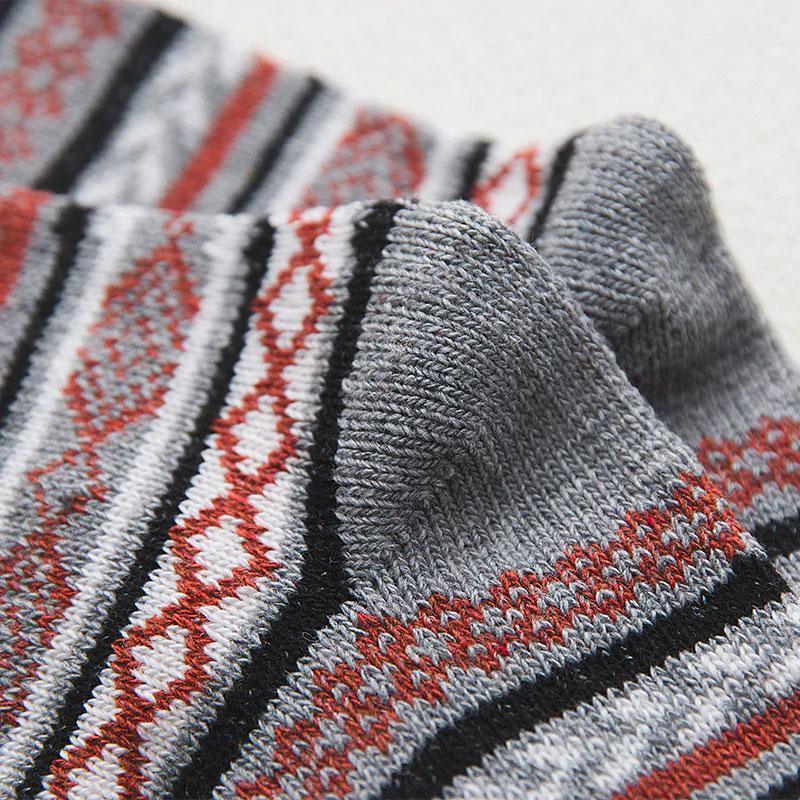 Scandinavische Winterwollen Sokken - Warme Gebreide Sokken met Tijdloos Patroon voor Heren en Dames - Hoge Kwaliteit Wol-Katoenmix - Set van 5 Paar | Sulvida