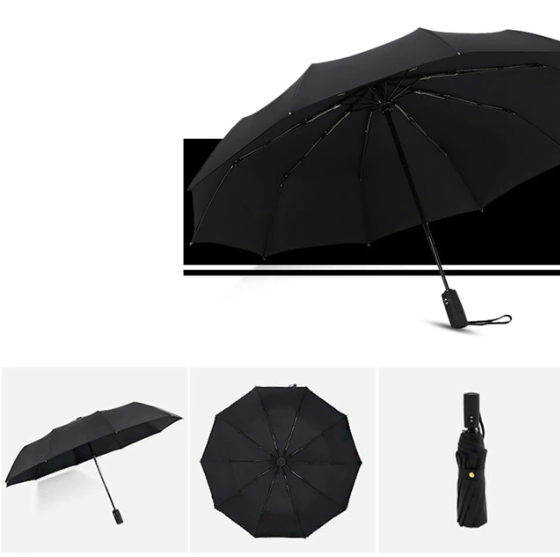 Stormvaste Opvouwbare Paraplu 105 cm Windbestendig Waterafstotend Compact Regenparaplu met Aluminium Frame | Sulvida