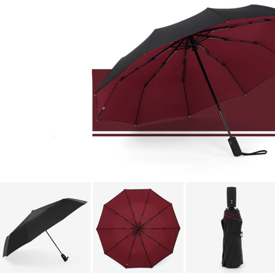 Stormvaste Opvouwbare Paraplu 105 cm Windbestendig Waterafstotend Compact Regenparaplu met Aluminium Frame | Sulvida