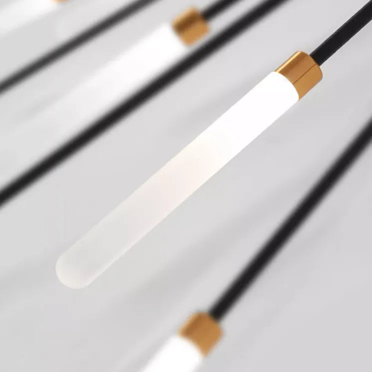 Plafondlamp vuurwerk-design zwart goud LED metaal acryl flush mount woonkamer slaapkamer modern luxe | Sulvida
